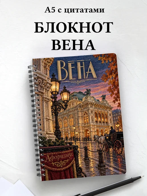 Блокнот Вена с мотивирующими цитатами