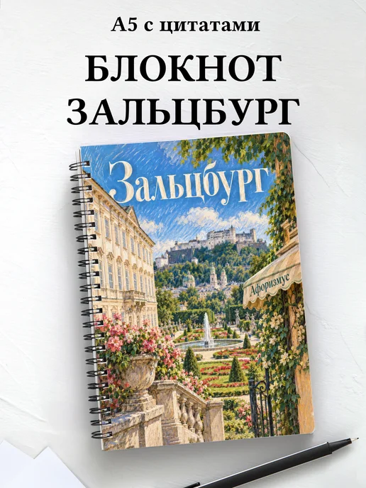 Блокнот Зальцбург с мотивирующими цитатами