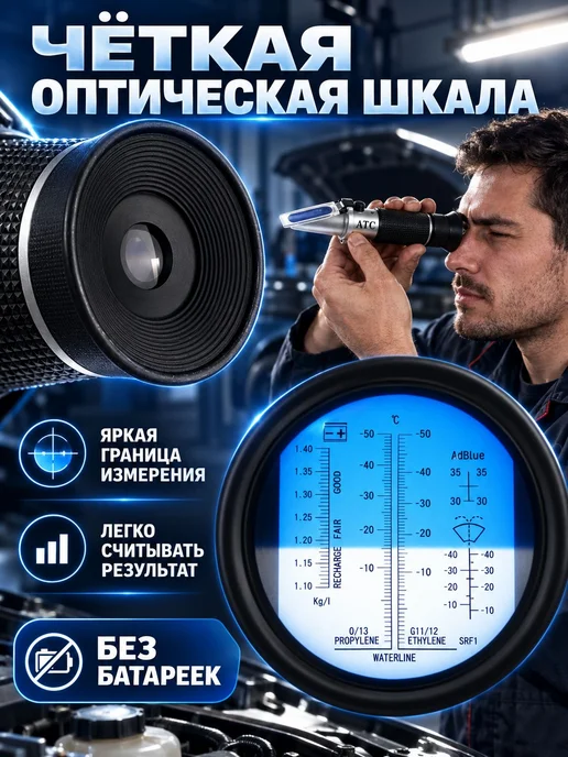 Тестер раствора мочевины，рефрактометр 4-в-1, вариант, фото 2