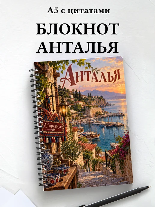 Блокнот Анталья с мотивирующими цитатами
