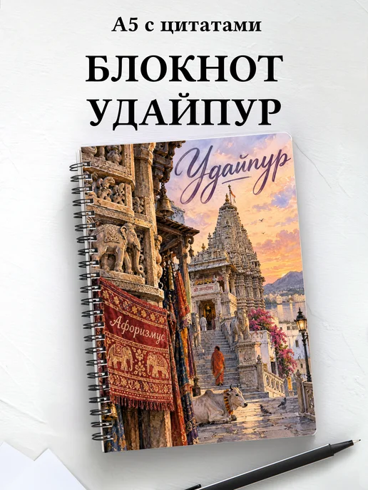 Блокнот Удайпур с мотивирующими цитатами