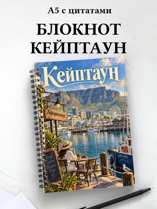 Блокнот Кейптаун с мотивирующими цитатами