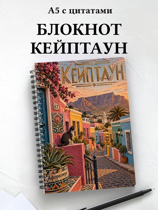 Блокнот Кейптаун с мотивирующими цитатами