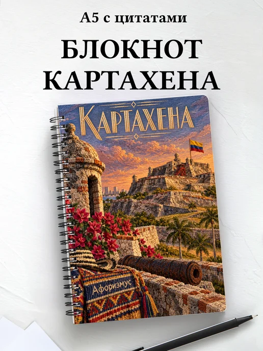 Блокнот Картахена с мотивирующими цитатами