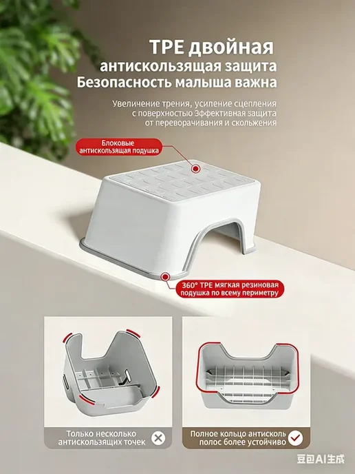 Ступенька в ванну до 200 кг, белый, фото 5