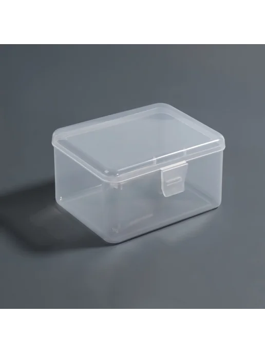 Нет бренда Прозрачный бокс для мелочей 12х9х6,5 см, 12x9x6.5 см, фото 3