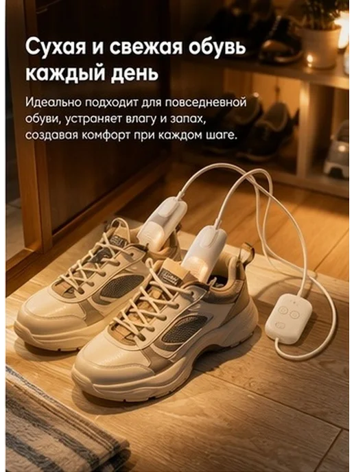 Сушилка для обуви USB, 10 Вт, белая, 10 Вт, фото 2