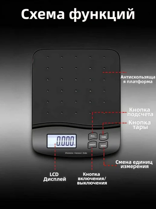 Весы кухонные электронные SF-550 до 30 кг, настольные для и, 30 кг, фото 7