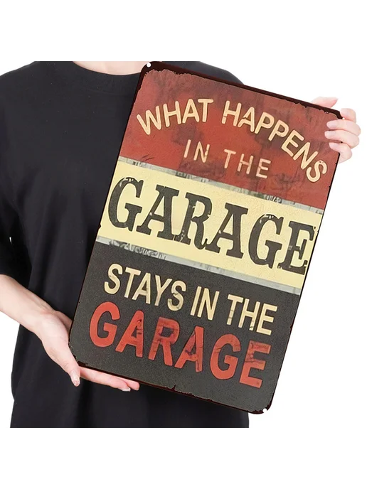 Винтажный металлический постер Garage, 30x40см, декор для ба, 30x40 см, фото 2