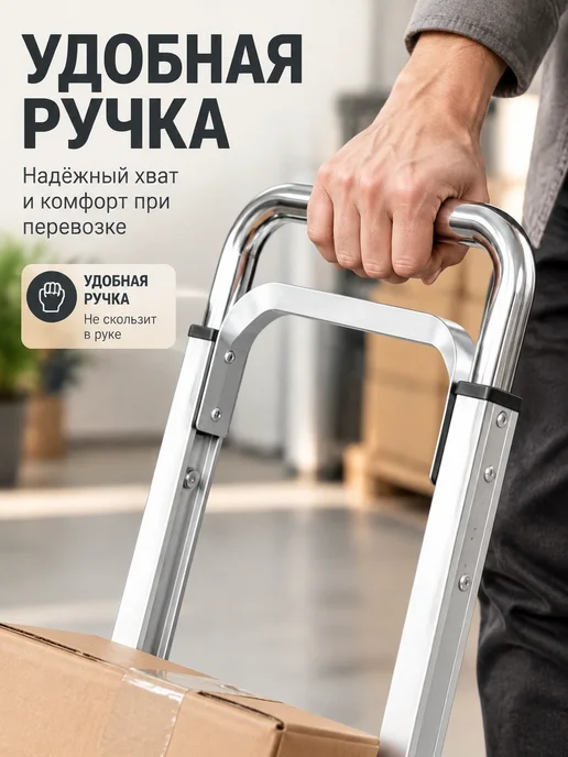 Тележка грузовая складная нагрузка 150 кг, 150 кг, фото 2