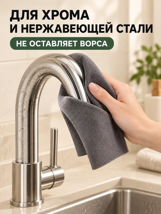 ViGrande Умные корейские салфетки для уборки без разводов, 5 шт, 10 шт, фото 7