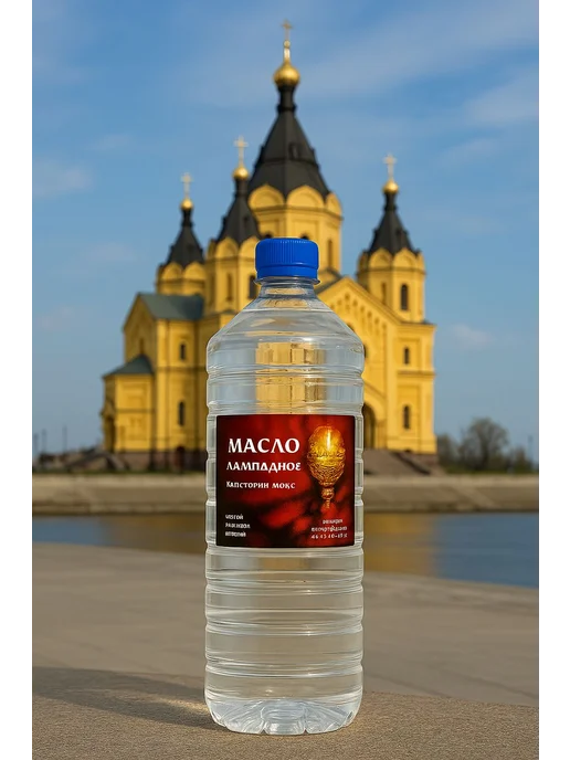 Масло лампадное церковное 1л, освященное, категория ЛЮКС, 1 л