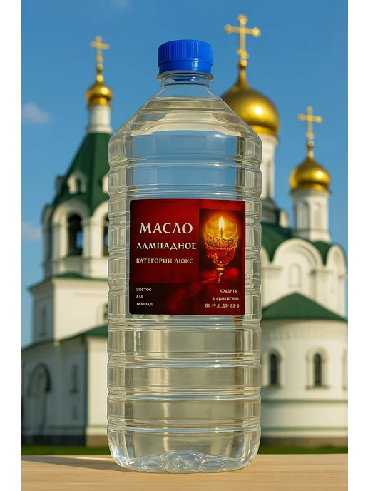 Масло лампадное церковное 1л, освященное, категория ЛЮКС, 1 л, фото 3