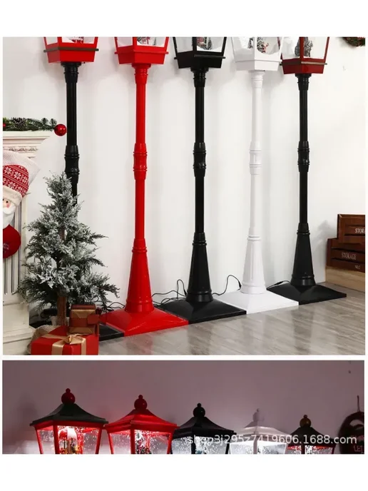 Новогодний фонарь декоративный со снегом,1.9, вариант, фото 3