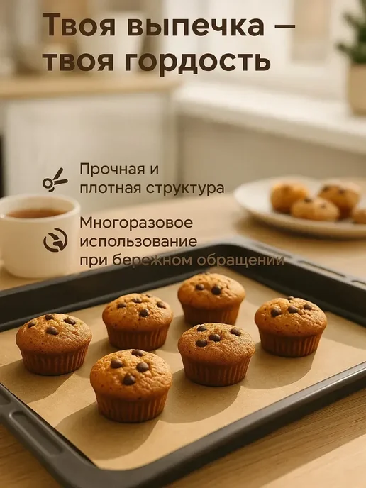 Ариш Пергамент для духовки в рулоне 25 м силиконизированная, 25 м