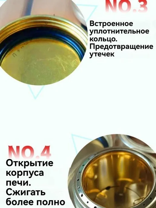 Походная спиртовая плита из латуни, вариант, фото 5