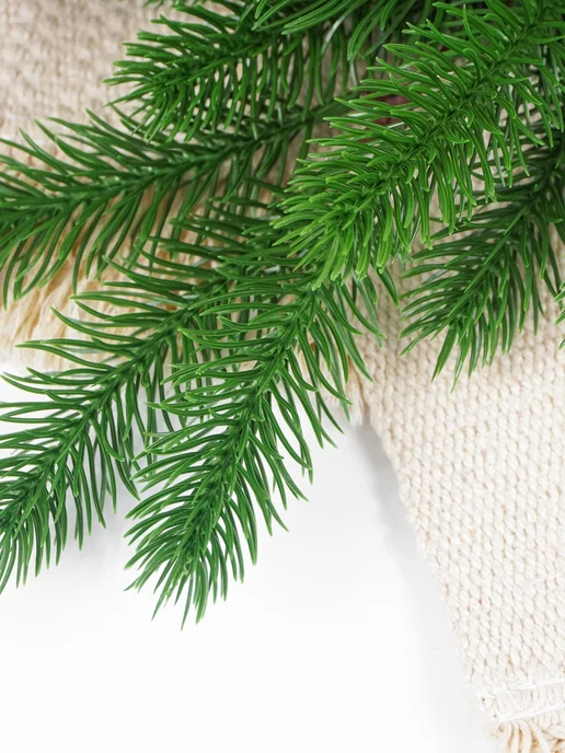 Ветка елки большая, 64см. 2 штуки, зеленый, фото 7