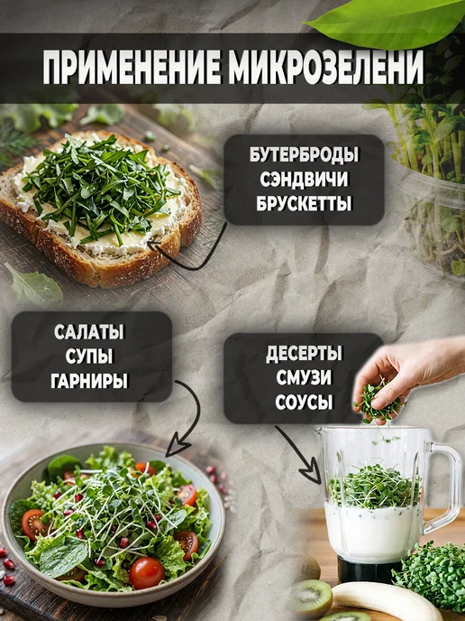 Центр-Микрозелени Набор для выращивания микрозелени 9 урожаев, вариант, фото 5