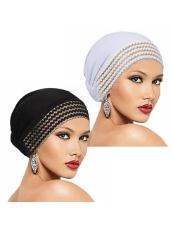 2 платка-банданы, повседневные, ажурные кружева, предварител…