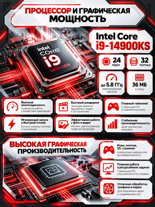 17" I9-14900KS 14 поколения Ноутбук для работы и учебы, вариант, фото 2