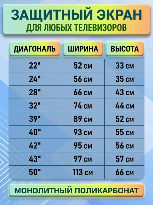 ТВ ЩИТ Защитный экран для телевизора 39", белый, фото 7