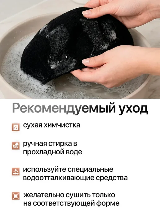 Берет из шерсти классический на весну, серый, фото 20