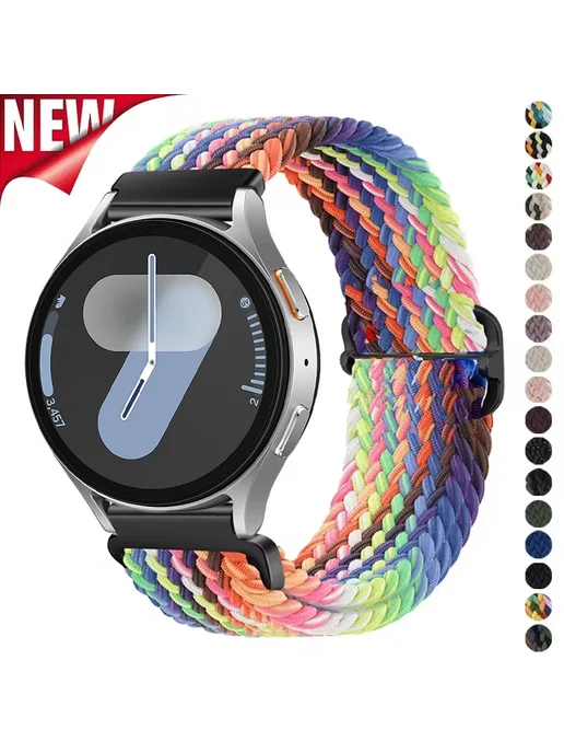 CAOWTAN Ремешок для Samsung Galaxy Watch 7 6 5 22мм, Синий, синий, фото 2