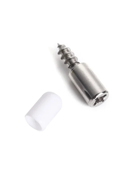 Нет бренда Кронштейн для полки из железа Screw White cover, 60pcs(30set, 60 шт