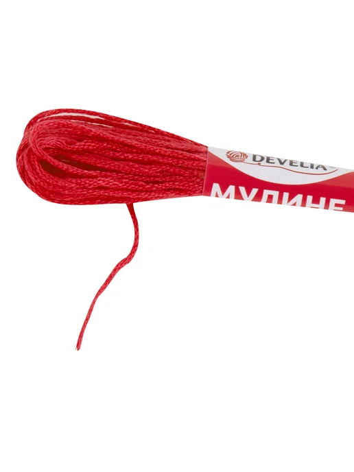 Нитки для вышивания (мулине), набор 7 цветов, 10 м, хлопок, 7 цв., 10 м, фото 5
