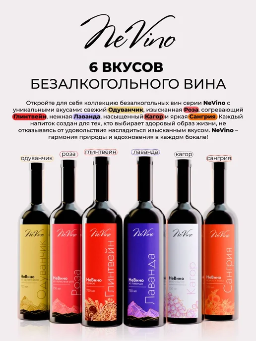 Безалкогольное вино глинтвейн 750 мл, 750 мл, фото 3