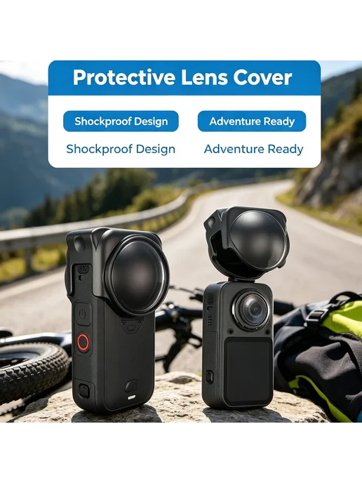 XBERSTAR Защитный силиконовый чехол для объектива Insta360 X6 XBERSTA, 360x6, фото 2