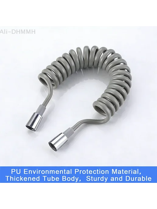 ZLinKJ Шланг для биде 1.5 2 метра Light Grey, 2 м, фото 5