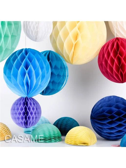 casame Оранжевый бумажный фонарь 8 дюймов, фиолетовый, фото 2