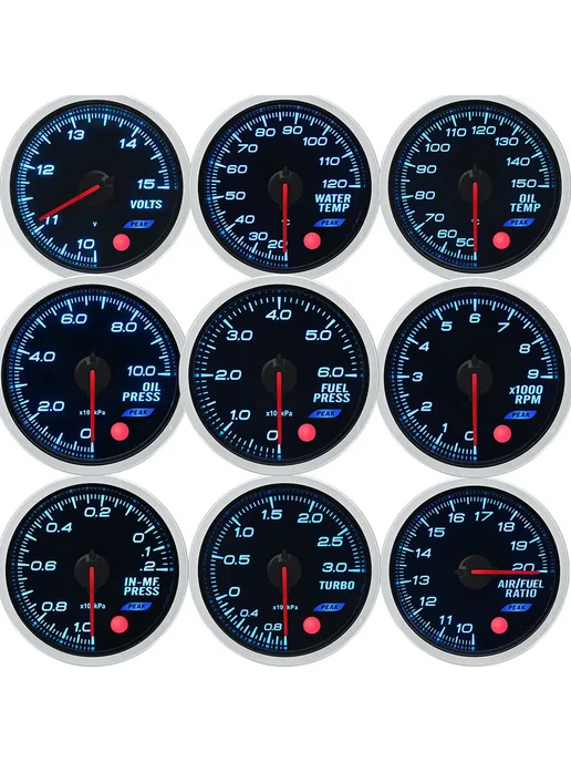 RYSJM Датчик Air Fuel Ratio Gauge 52 мм, 8 цветов, 8 цв., фото 2