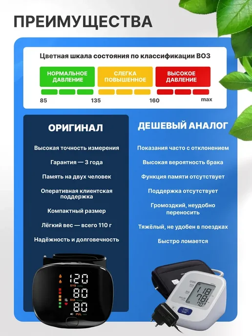 MosTono+ Тонометр для давления на запястье автоматический, вариант, фото 4