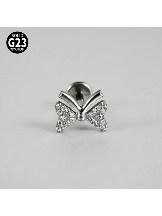Нет бренда Серьги-гвоздики из титана G23 для пирсинга 18G 1.0x9mm Rod, 18 г, фото 6