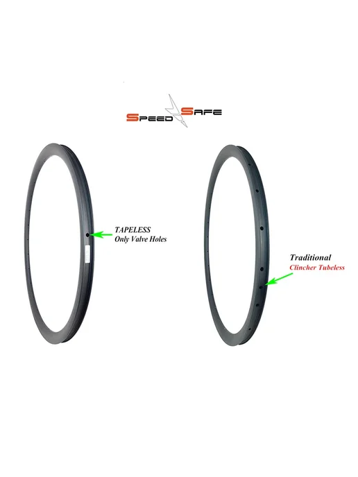 Speedsafe Колесо шоссейное SL 700C Tubeless 40мм 24H UD matt, карбоновое 40мм Tubeless 12K, фото 3