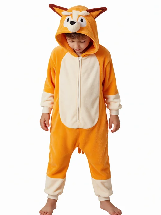 Кигуруми костюм блуи детский пижама, желтый