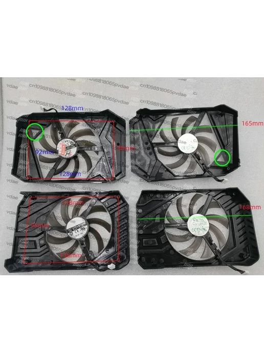 Нет бренда Охлаждающий вентилятор для видеокарты PALIT RTX2060 GTX1660, вариант, фото 2