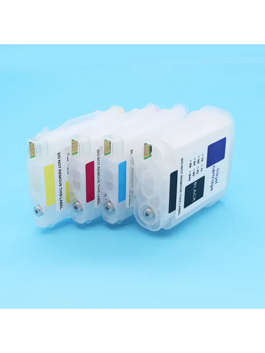 DGYCJLFP Многоразовые чернильные картриджи HP82 CMYK для HP Designjet, черный, фото 2