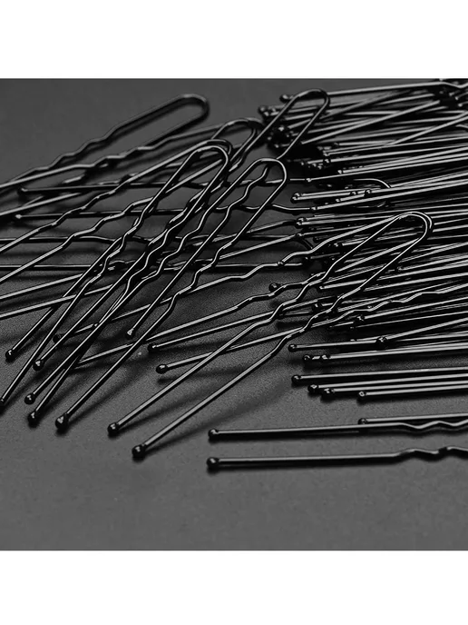 Нет бренда Черные U-образные заколки для волос 30PCS, Style B- 6cm long, 60 шт, фото 4