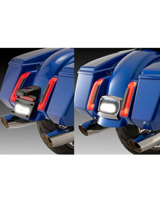Для Harley Touring изогнутая рамка для переноса номерного з, серый, фото 3