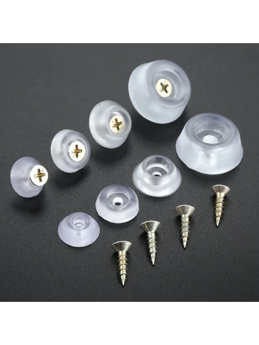 Нет бренда Прозрачные колпачки на ножки стульев 15mm, 10 шт, 10 шт, фото 4