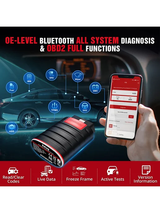 KingBolen Ediag Bluetooth OBD2 Сканер с 16 сбросами, вариант, фото 4