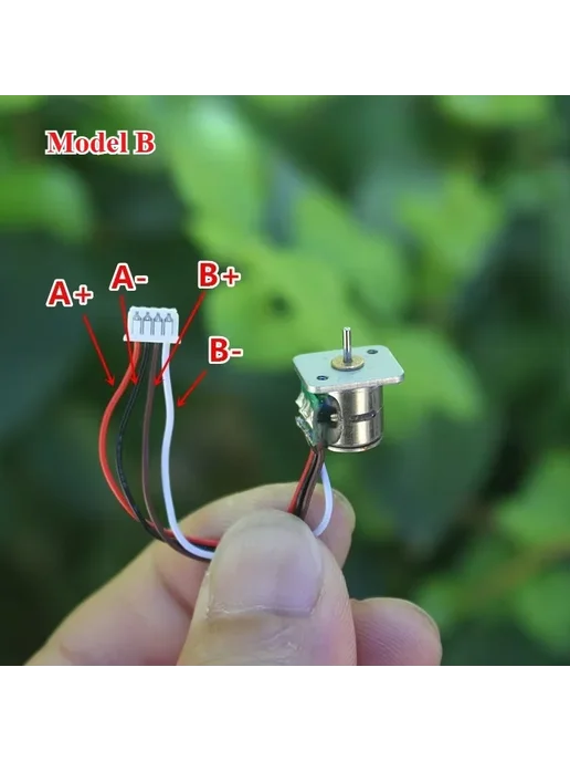 Нет бренда Шаговый двигатель 8мм 2 фазы 18° Model A, 18 A, фото 5