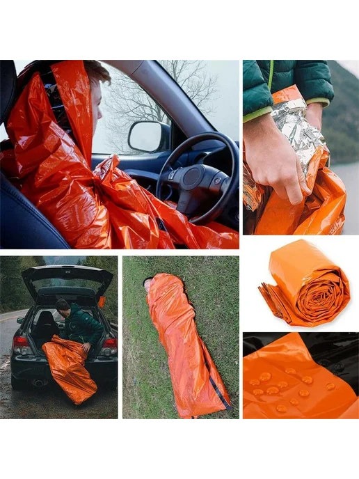 Нет бренда Водонепроницаемый аварийный спальный мешок sleep bag, вариант, фото 2