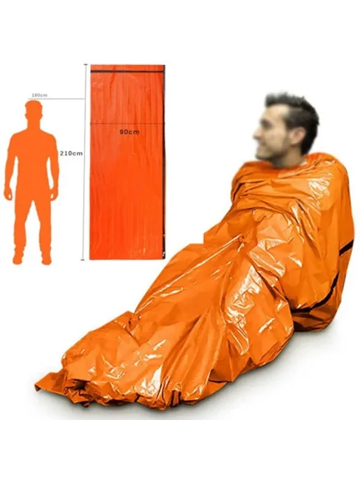 Нет бренда Водонепроницаемый аварийный спальный мешок sleep bag, вариант, фото 4