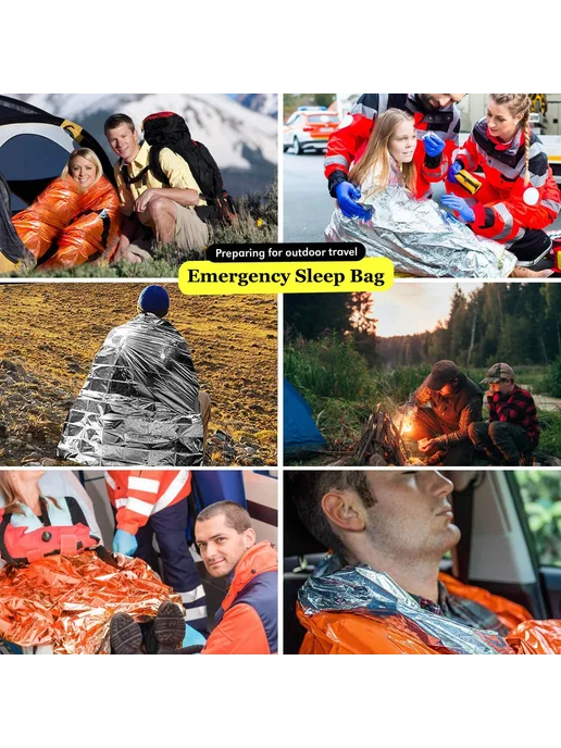 Нет бренда Водонепроницаемый аварийный спальный мешок sleep bag, вариант, фото 5