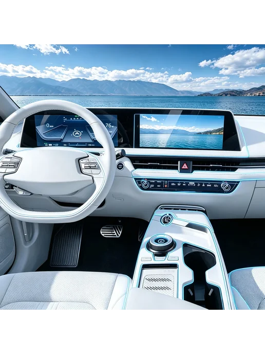 Нет бренда Для Kia EV6 2022-2024 прозрачная защитная пленка из ТПУ для, вариант, фото 3