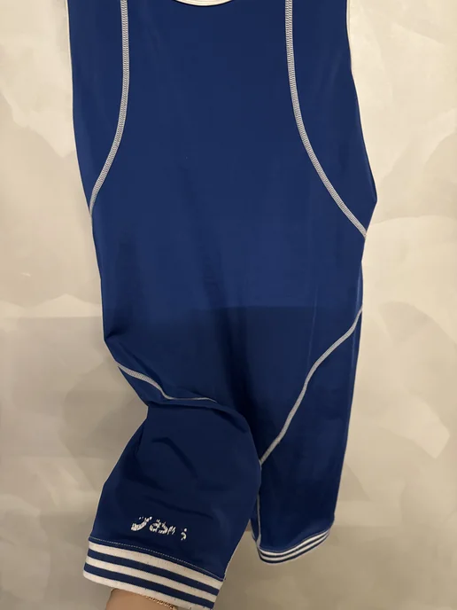 ASICS Борцовское трико ASICS Wrestling Singlet, синее, синий, фото 3